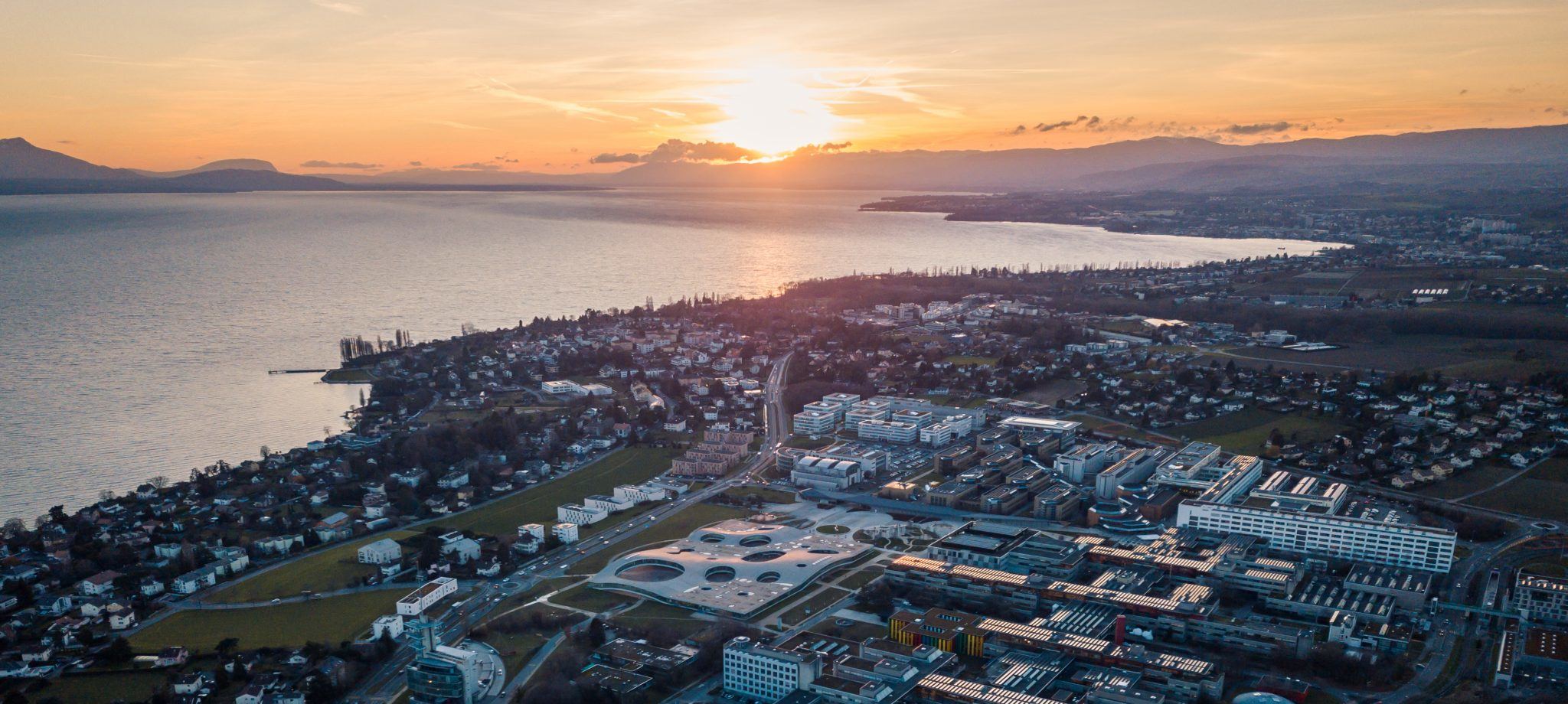 EPFL aerial view by Jamani Caillet